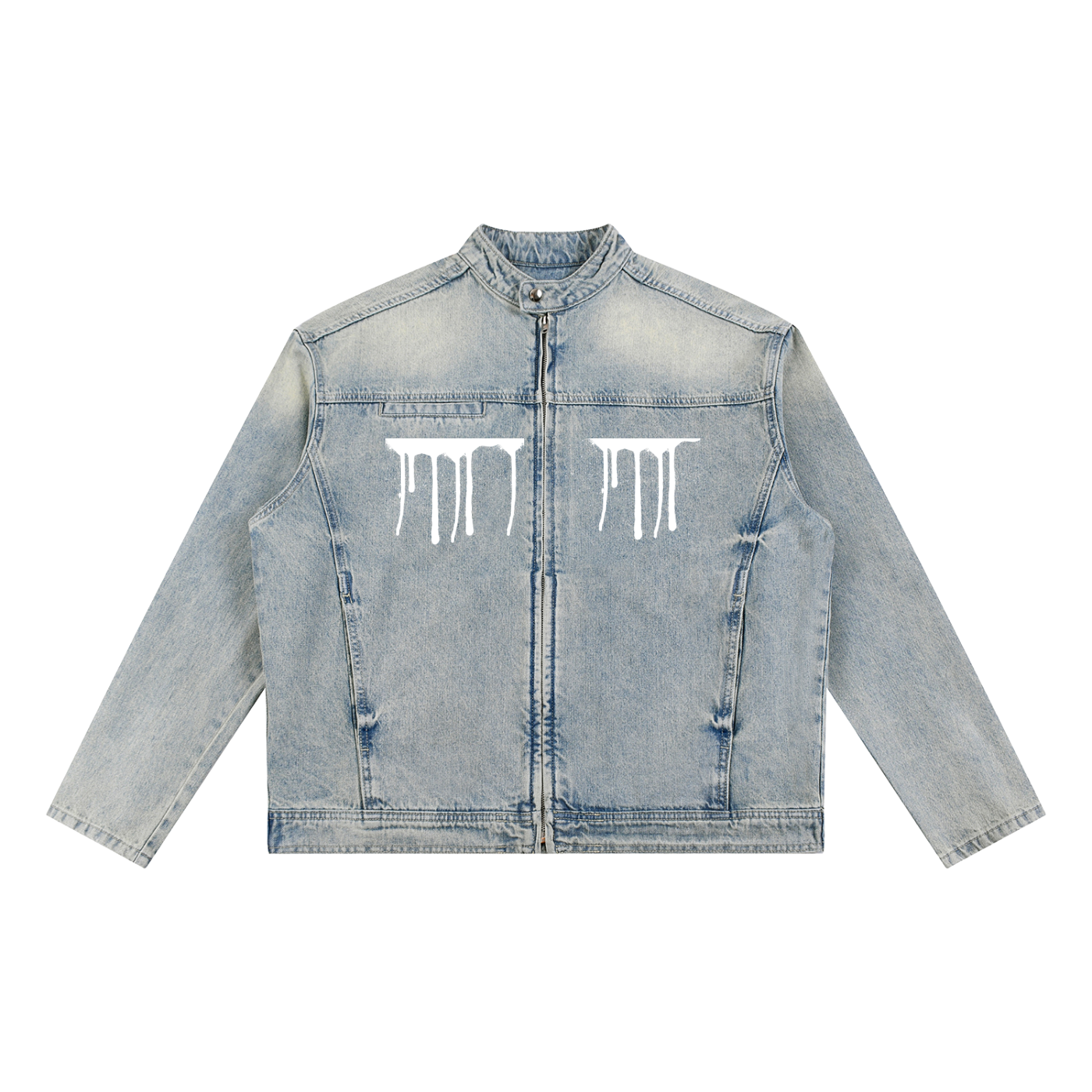 TTT - Vintage Denim Biker Jacket