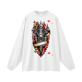Biker Bones Oversized Unisex Long Sleeve T