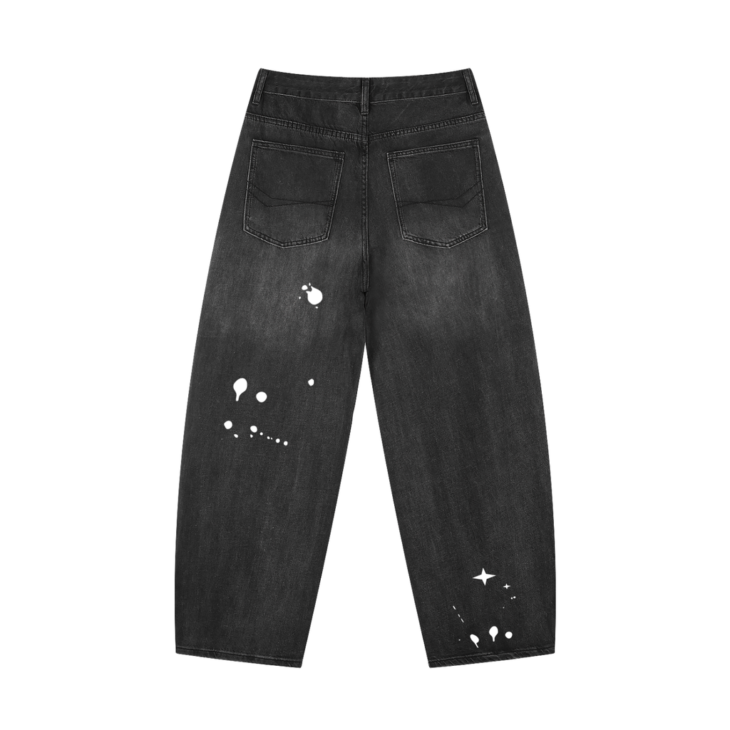 Stars & Splats - Men's Vintage Barrel Leg Jeans