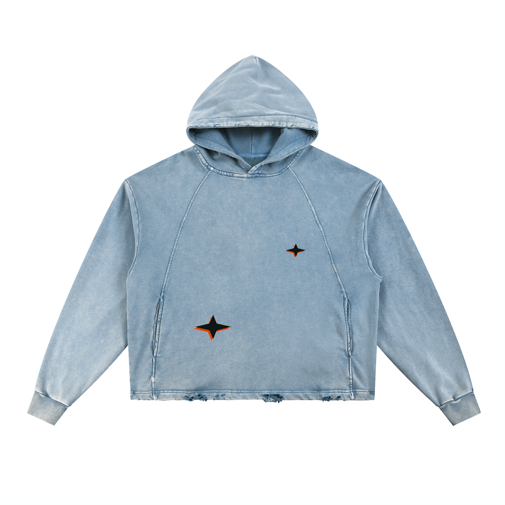 F'ing Smokin' - Vintage Frayed-Hem Hoodie