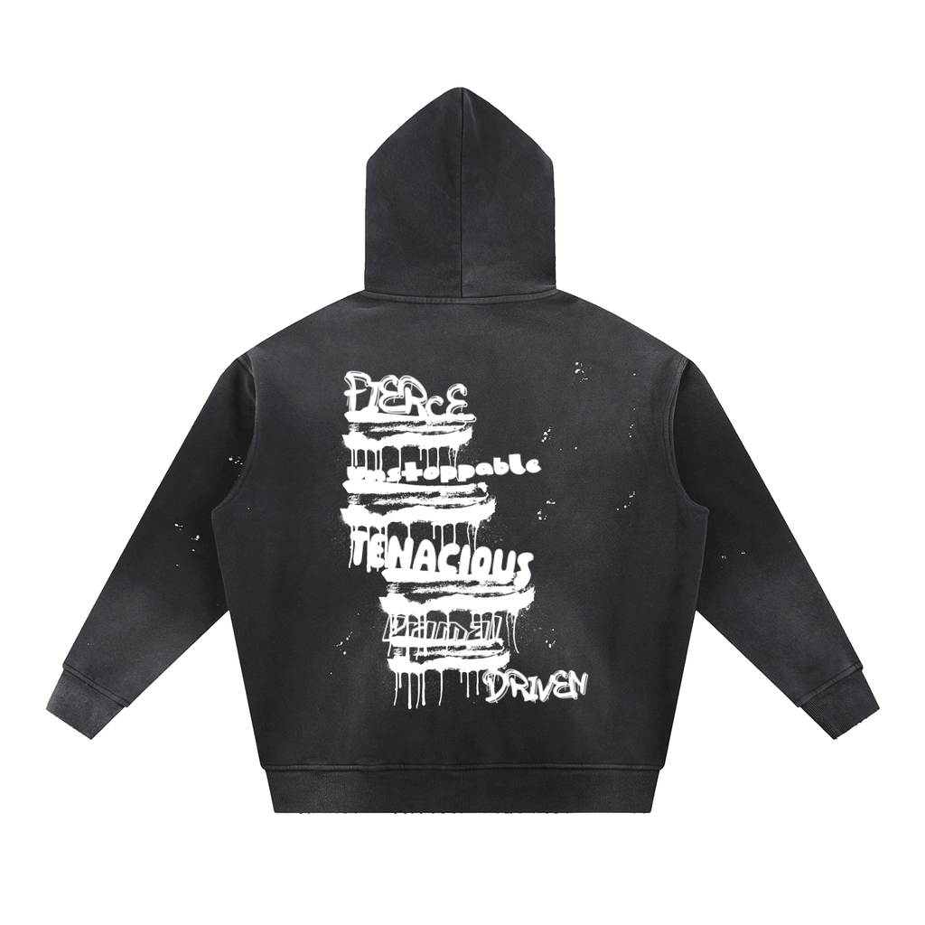 RELENTLESS - Vintage Frayed Fleece Hoodie