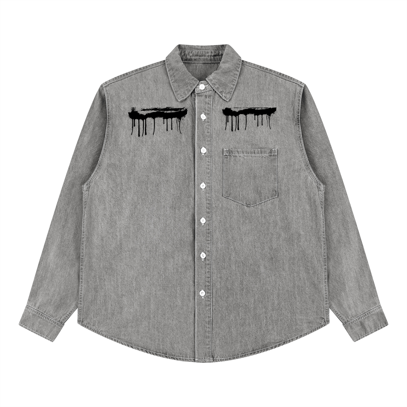 RELENTLESS Unisex Vintage Wash Denim Shirt