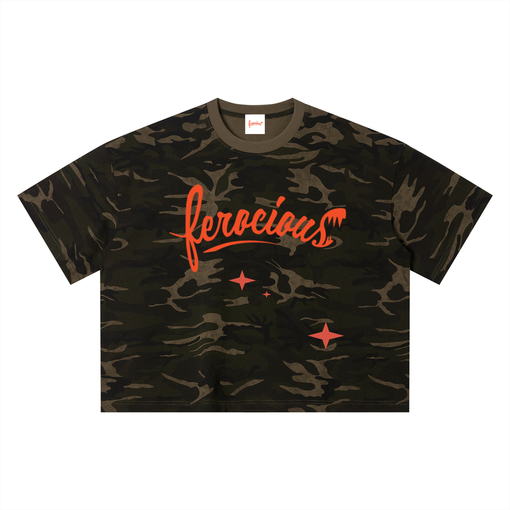 Ferocious - Camo Boxy T-Shirt