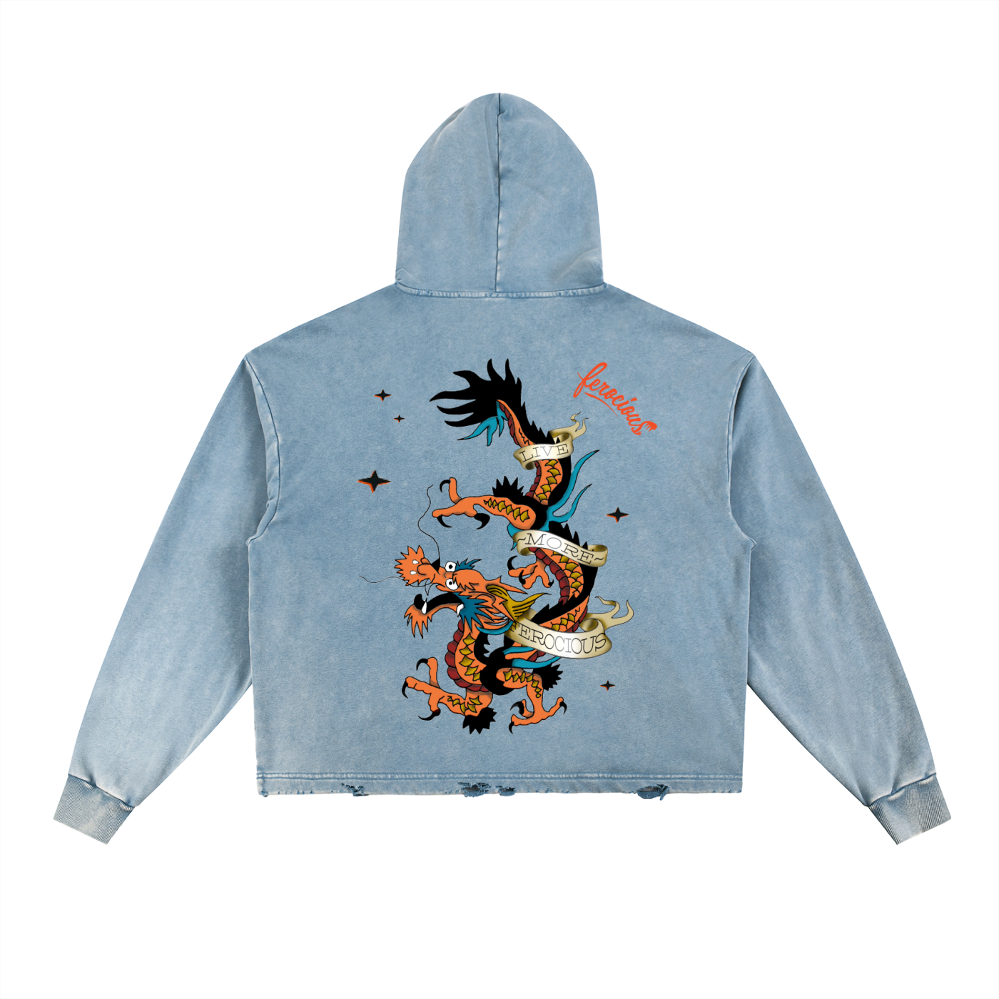 Crazy Dragon - Vintage Hoodie