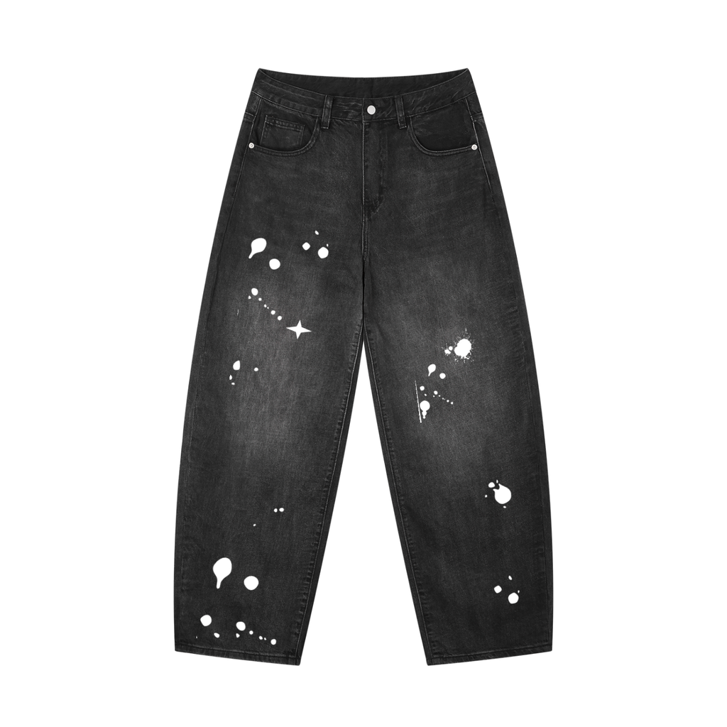 Stars & Splats - Men's Vintage Barrel Leg Jeans