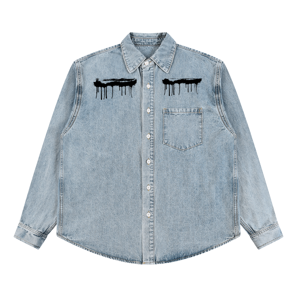 RELENTLESS Unisex Vintage Wash Denim Shirt