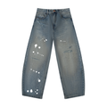 Stars & Splats - Men's Distressed Barrel Leg Jeans