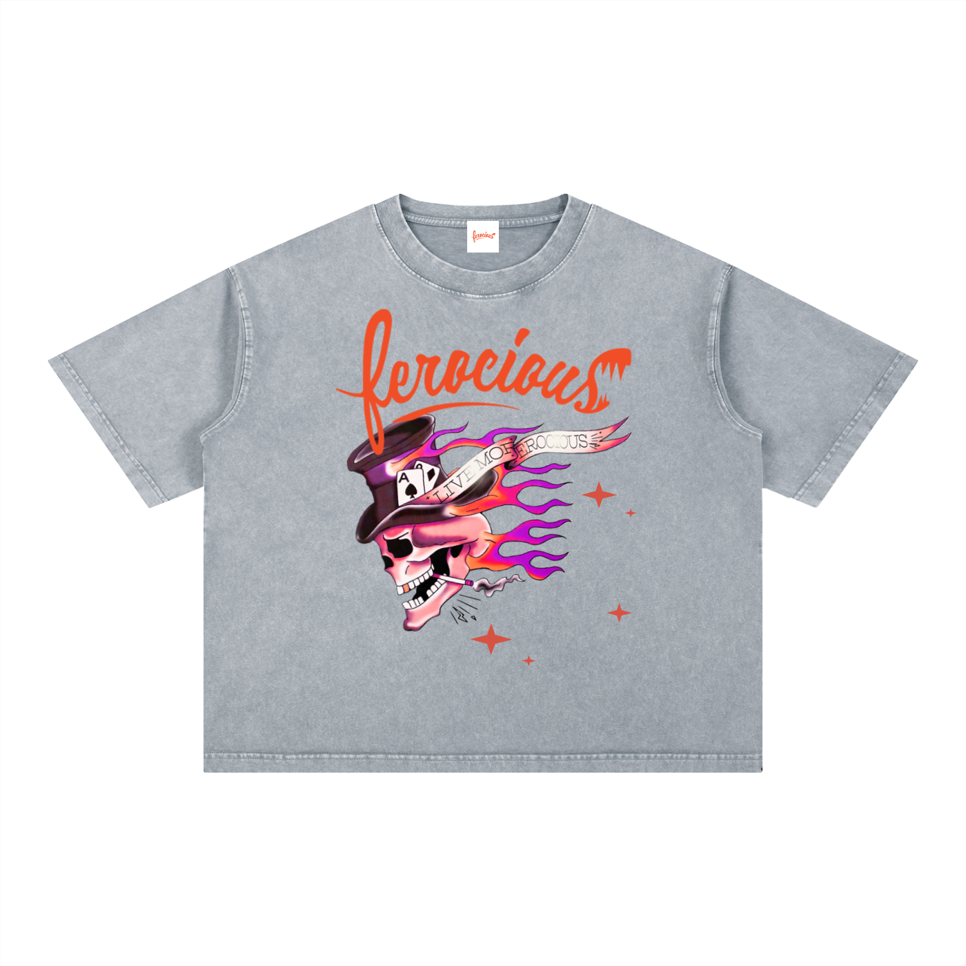 F'ing Smokin' - Mineral Wash Boxy Cotton T