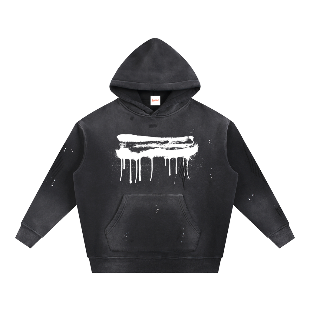 RELENTLESS - Vintage Frayed Fleece Hoodie