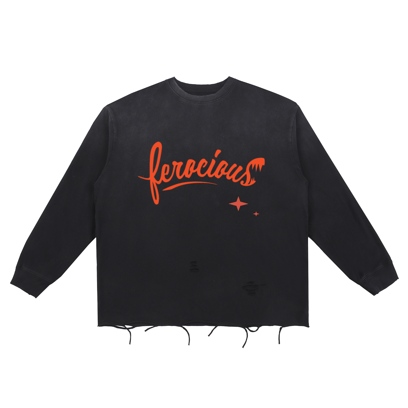 Ferocious - Washed Raw Edge T