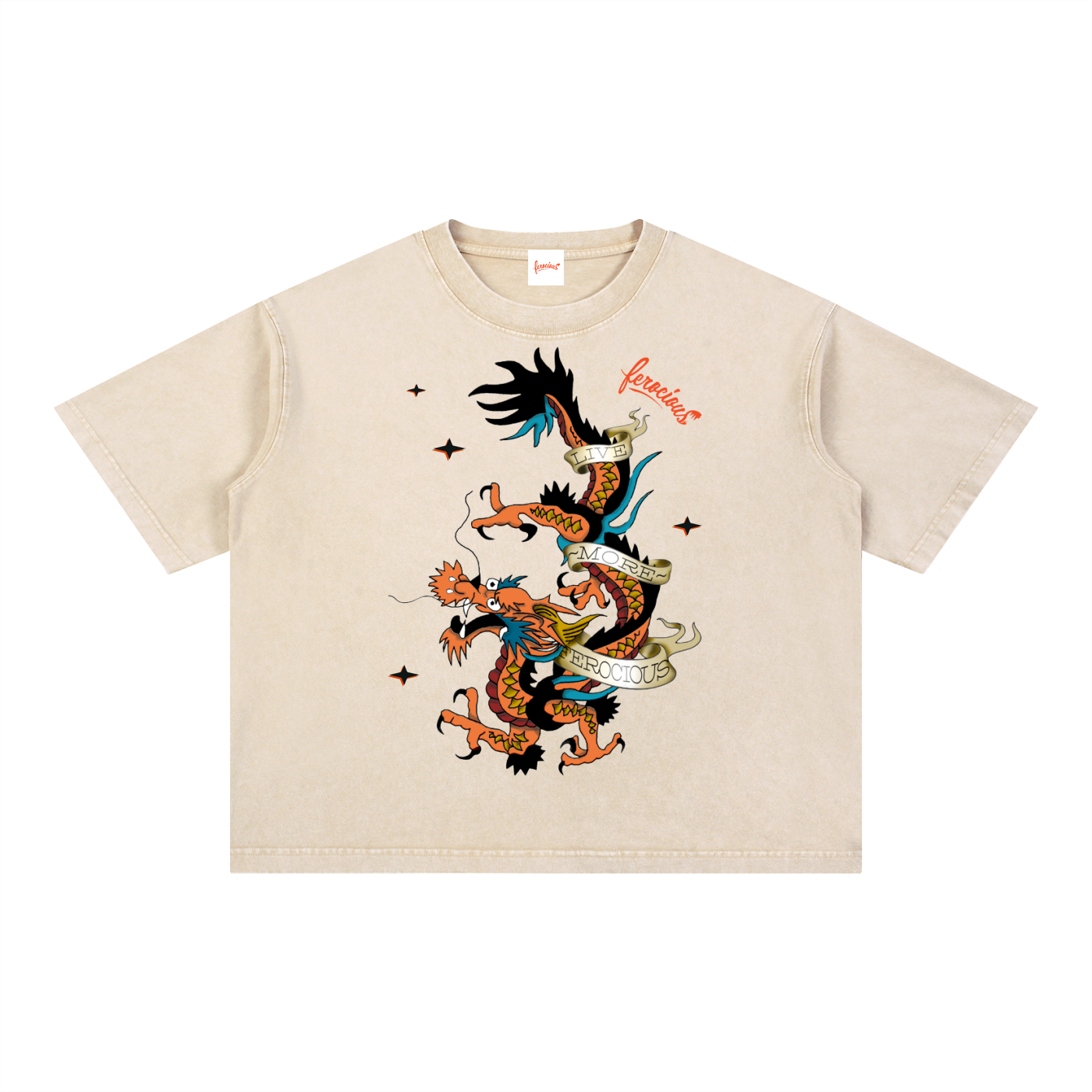 Crazy Dragon - Wash Boxy T