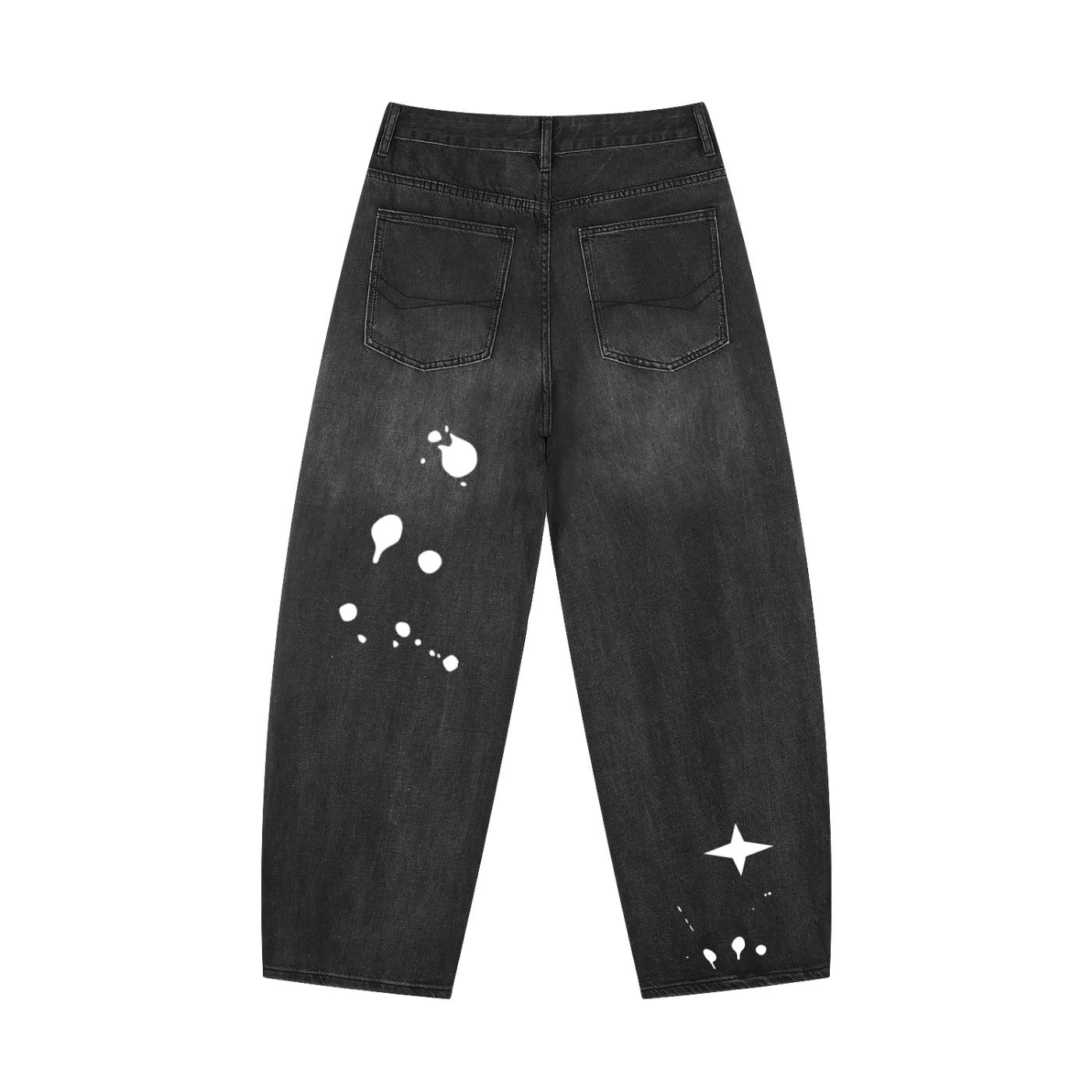 Stars & Splats - Men's Vintage Barrel Leg Jeans