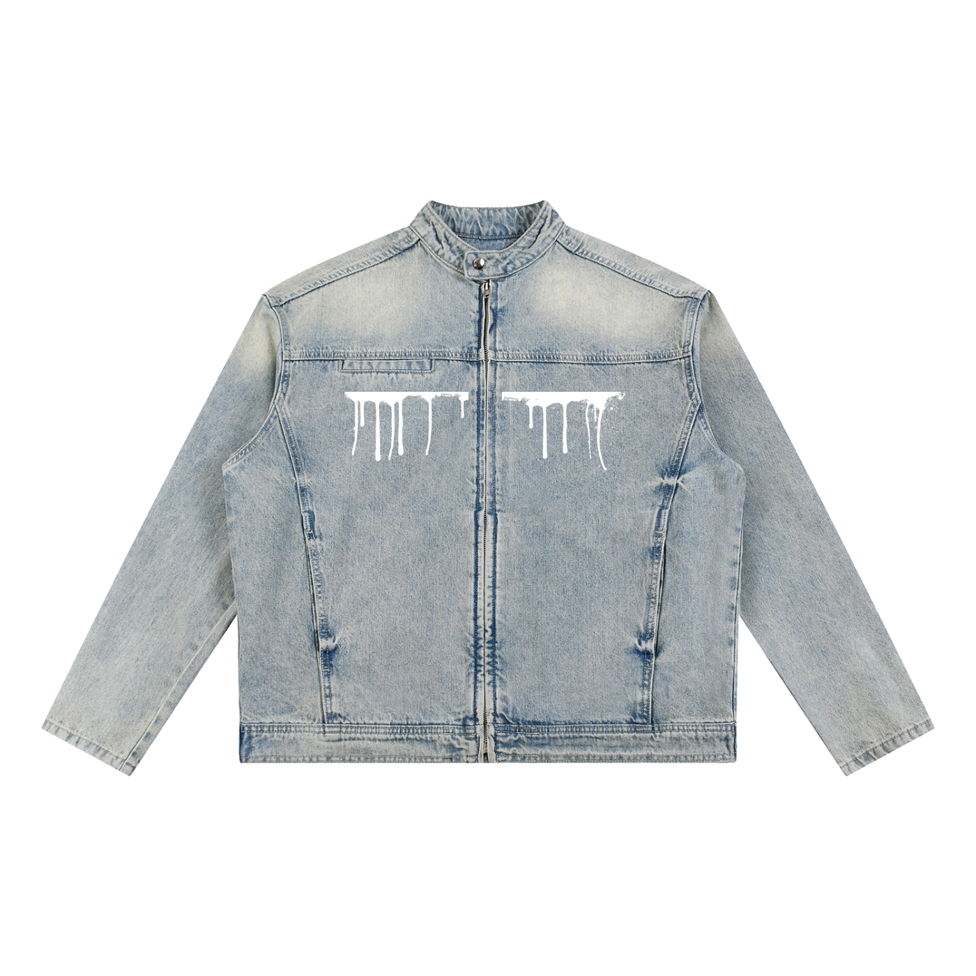 Miss S - Vintage Denim Biker Jacket